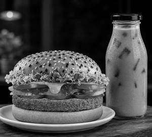 Veg Punjabi Gabru Burger Cold Coffee Combo