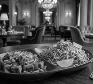 Chilli Paneer with Noodles [combo]