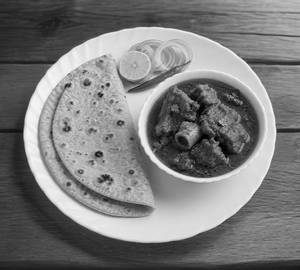 4 Roti With mutton Kasha