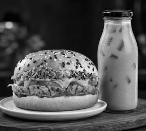 Tandoori Chicken Burger Cold Coffee Combo