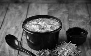 Manchow In White Twist Chicken Soup
