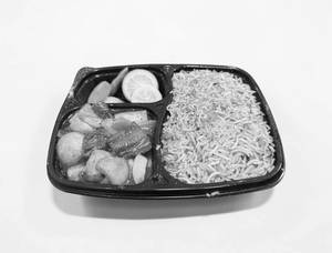 Veg Fried Rice With Chilli Paneer