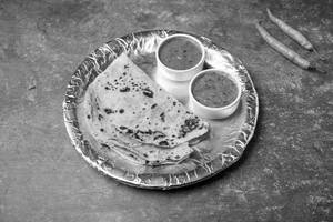 3 Pulka + Veg Curry + Dall