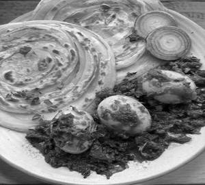3 Tawa Paratha with egg curry