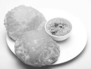 Poori with Mix Sabzi [2 Pieces]