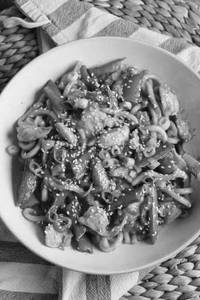 Garlic Chicken Fried Noodles 