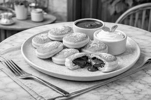 Nutella Filled Mini Pancakes