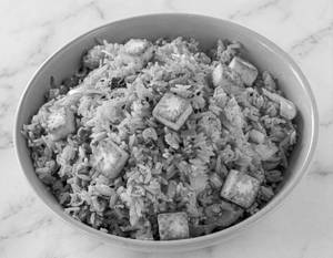 Paneer schezwan rice