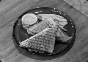 Middle Eastern Veg And Paneer Sandwich