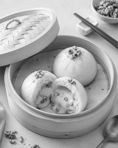 Custard & Walnut Bao