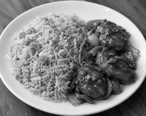 Mix Fried Rice Half With Chicken Chilli 3 Pcs