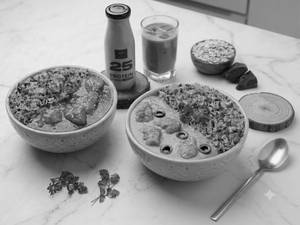 Chilli Garlic Chicken Bowl+Cheesy Peri Peri Chicken Bowl+Chocolate Protein Shake (25g) combo