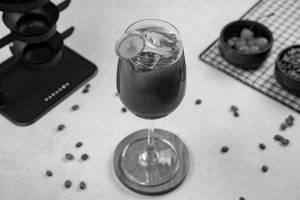 Cranberry-lime Coffee Tonic