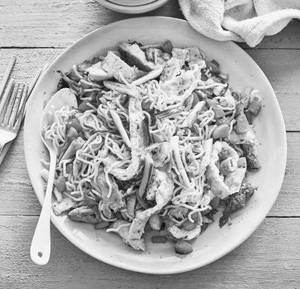 Chicken egg chowmin