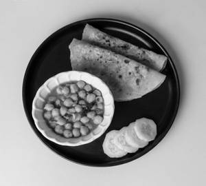 Aloo Paratha With Chana Masala