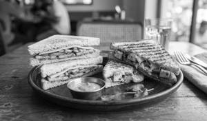 Veg Cheese Sandwich + Veg Tandoori Grilled Sandwich Combo