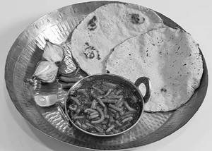 Shev Bhaji with 2 Roti