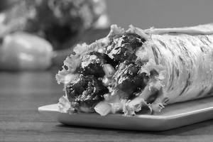 American BBQ Chicken Burger Wrap