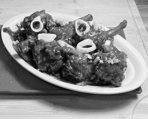Chicken Lollypop Schezwan Sauce
