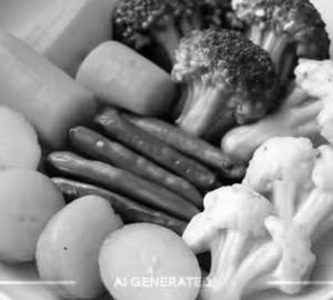 Boiled vegetables