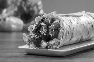 Teriyaki Veg Burger Wrap