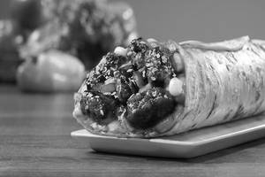 Teriyaki Veggie Burger Wrap