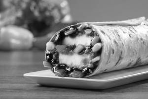 Teriyaki Paneer Salad Burger Wrap .