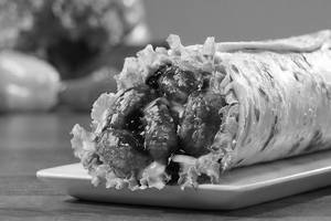 American BBQ Veg Burger Wrap