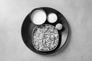 Shabu Khichdi,Curd,Lassi And Ladu Combo