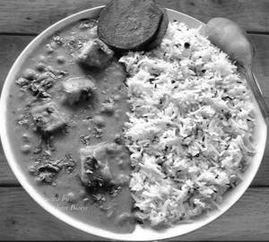 Steamed Rice And Paneer Curry