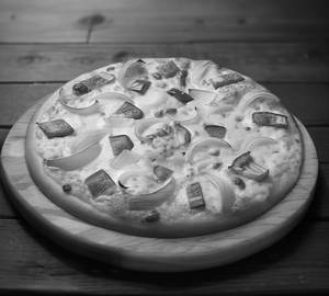 Onion Capsicum and Cheese Pizza