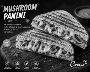 Caramelised Mushroom Cheese Panini