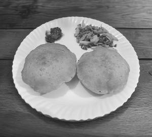 Plain Kachori Aloo Bhujia