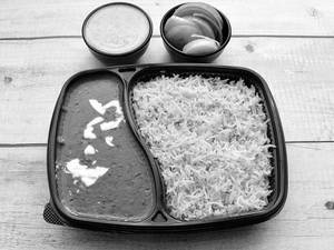 Dal makhani with chawal