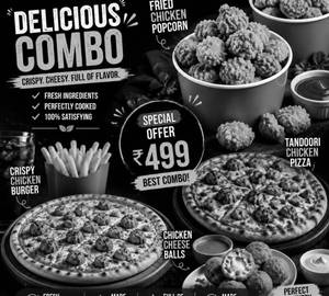 Chicken Special Pizza + Schezwan Pizza + Chicken Cheese Balls