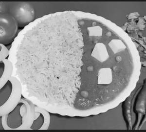 Matar Paneer Rice