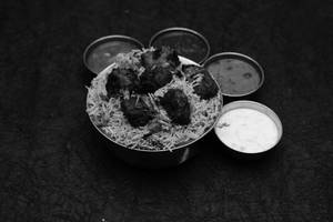 Chicken fry biryani (Serves 1)