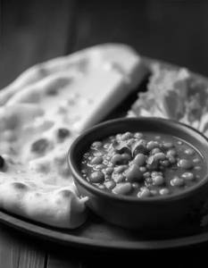 Cheese Kulcha With Chole