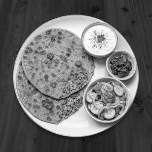 Sattu Paratha Signature Plate