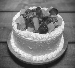 Fresh fruit cake 500gram