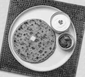 Aloo Paratha + Curd