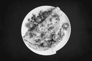 Egg chicken omelette 1egg