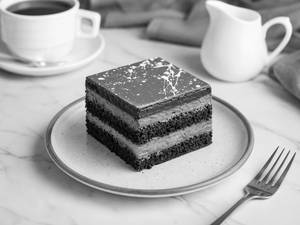 Eggless Dark Chocolate Opium Pastry [1 Piece]