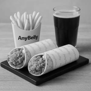 Anybelly Wrap Duo Meal (2 Chicken Wraps + Fries + Drink)