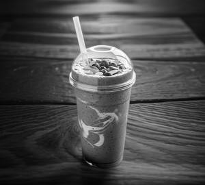 Black current milk shake
