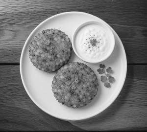 Sabudana Vada + Curd