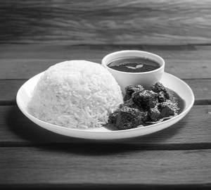 Rice With Beef  curry sometime bone also