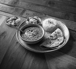 Masoor Dal Gravy With 2 Roti And Rice