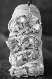 Chicken cheese shawarma