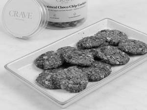 Vegan Oatmeal Jaggery Chocolate Chip Cookies (Approx.195g)